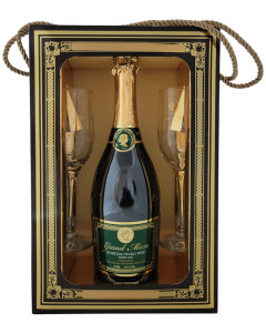 Grand Mane Dry Sparkling (if the shipping method is UPS or FedEx, it will be sent without box, and glasses)