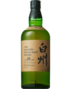 Suntory Hakushu 18 Year Whiskey