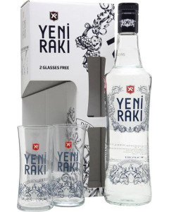 Yeni Raki Gift (if the shipping method is UPS or FedEx, it will be sent without box, and glasses)